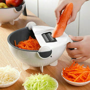 Multifunctional Vegetable Cutter With Drain Basket