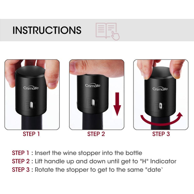 Vacuum Wine Bottle Stopper Vacuum